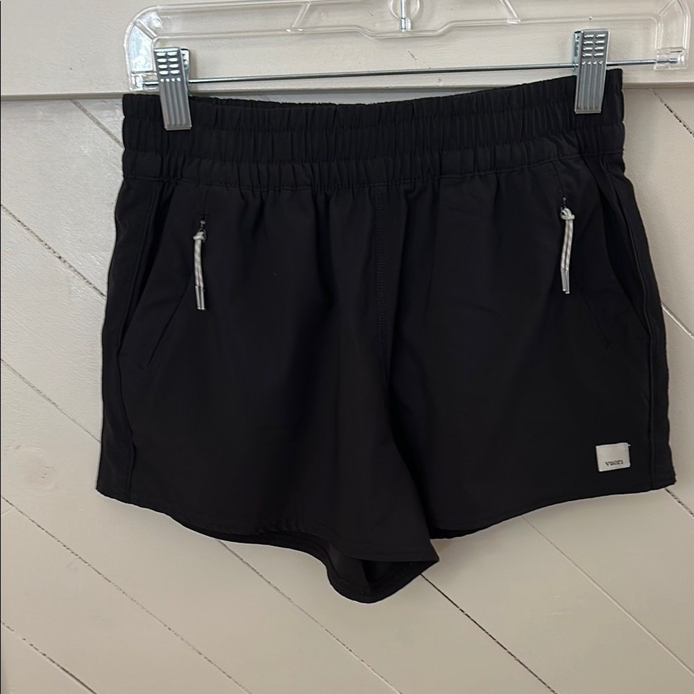 Black Women's Vuori Dash Running Shorts SZ Small VW367